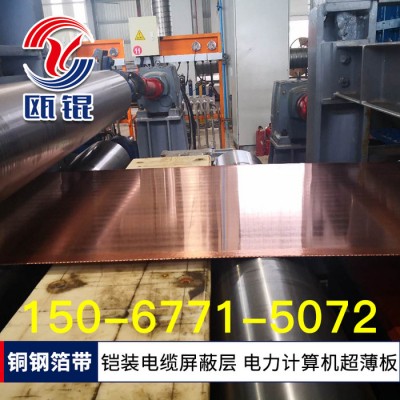 低壓電氣用覆銅合金帶材 覆銅鋼帶 T2紫銅鋼 雙金屬復(fù)合帶 五金沖壓件拉伸電器電工電子連接件 導(dǎo)電排32 16A 10A