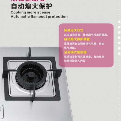 廚衛電器批發 廚房電器廠家加盟**雙眼灶具廚師傅品牌D329嵌入式燃氣灶 供應廚師傅D329嵌入式燃氣灶