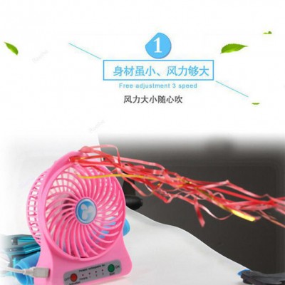 迷你芭蕉風扇 便攜式靜音移動手持小風扇 可USB充電使用