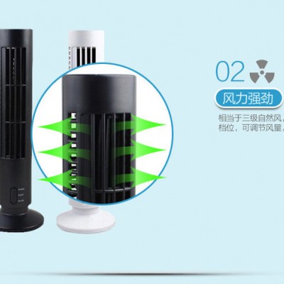廠家無葉塔扇迷你創意家用電風扇塑膠強風靜音小風扇塔