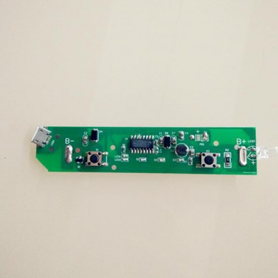 充電便攜式迷你小風扇方案  三擋PCBA 防反接及充電保護功