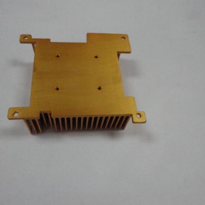 供應(yīng)小功率cpu小風扇散熱器電腦配件 銅質(zhì)電器CPU散熱板金屬散熱器訂制加工