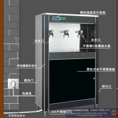 歌力浦 節能飲水機開水器商用工廠飲水機開水器 不銹鋼即熱步進式開水器校園醫院超市車站過濾直飲水機