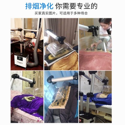 東莞市煙霧凈化機 能朗艾灸凈化器 便攜式艾灸排煙機 空氣凈化器 臺式煙霧凈化器