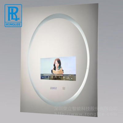 榮立智能RONGLEE-07電視機鏡面防水觸摸鏡子安卓網絡電視機