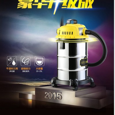 無錫不銹鋼桶吸塵吸水機**吸力無耗材廣東干濕兩用桶式商用家用吸塵器酒店賓館洗車店工業用
