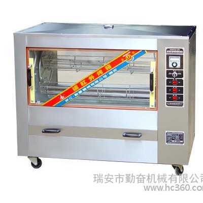 供應勤奮機械全自動旋轉烤禽箱臥式電烤箱