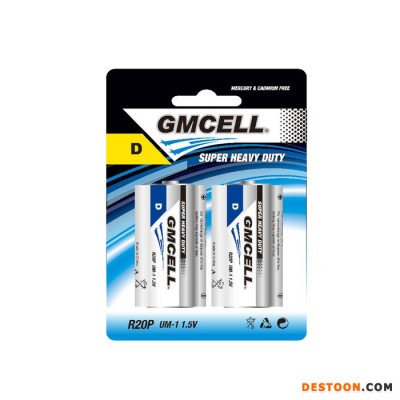 GMCELL 1.5V干電池 1號電池 R20P 一號碳性電池 熱水器 燃?xì)鉅t專用電池
