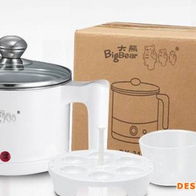 韓式多功能電熱鍋電火鍋 迷你電煮鍋不銹鋼 學(xué)生煮面鍋 快煮鍋