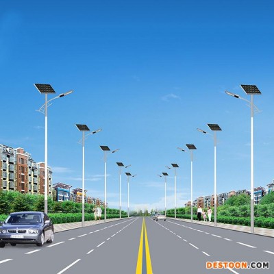 奮鈞太陽能 太陽能LED路燈 路燈桿的廠家  5米6米7米太陽能路燈**