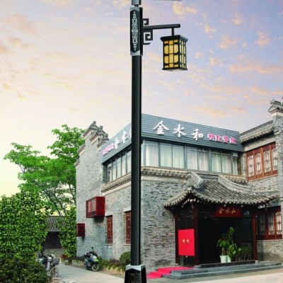 10米仿古太陽能路燈 美麗鄉村太陽能路燈  **