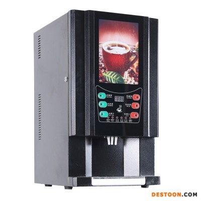 斯麥龍F303全自動家用辦公型商務(wù)三冷三熱多功能速溶咖啡機奶茶飲料機
