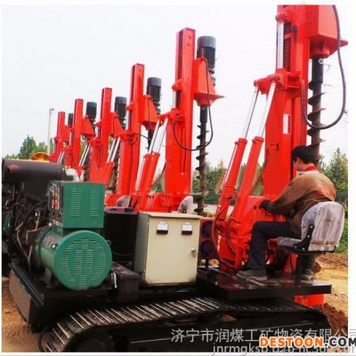 履帶式太陽能光伏打樁機  光伏打樁機 光伏電站履帶式打樁機