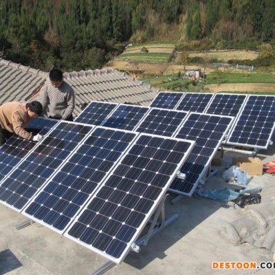 廠價供應 光伏組件單晶硅太陽能板 260W 小型家用太陽能發電系統