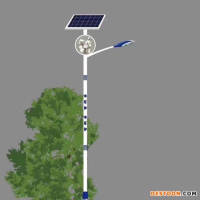 普米瑞005 民族風太陽能路燈8米A字臂50W特色太陽能路燈