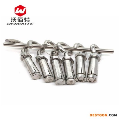304不銹鋼 膨脹鉤子熱水器帶鉤膨脹螺絲 彈簧吊扇鉤吊環(huán)鐵掛鉤