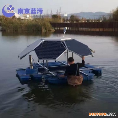 藍污 550W 太陽能曝氣機 潛水增氧機 河道治理曝氣機