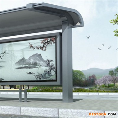 恒昌 鄉鎮候車亭  不銹鋼候車亭  太陽能候車亭  仿古公交站臺