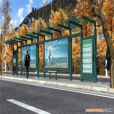 恒昌 鄉鎮候車亭  不銹鋼候車亭   太陽能候車亭   仿古公交站臺