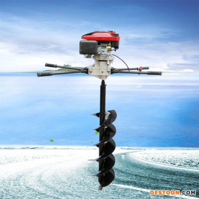 手推獨輪鉆坑機 太陽能路燈桿打眼機 大棚立柱挖坑機廠家