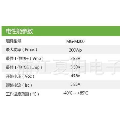 專業(yè)200W太陽能電池板組件 單晶硅光伏組件 A級家用并網(wǎng)發(fā)