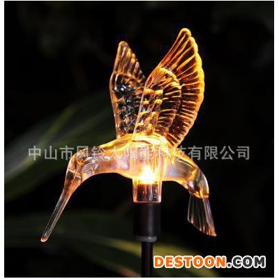 發(fā)光小鳥(niǎo) 太陽(yáng)能雀鳥(niǎo)兒 太陽(yáng)能LED燈 庭院用