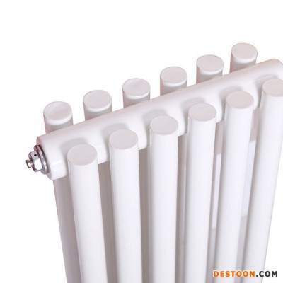 【美春】生產廠家直供  散熱器  鋼制圓管散熱器 防腐家用 鋼二柱散熱器家用