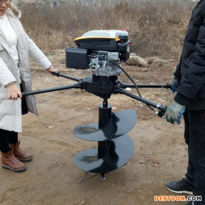佳鑫太陽能光伏打樁挖坑機  80直徑大型后置式螺旋挖坑機 園林植樹挖坑鉆眼機價格