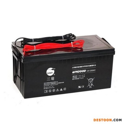 原裝三瑞蓄電池6FM-100-X不間斷蓄電池太陽能12V100AH廠銷