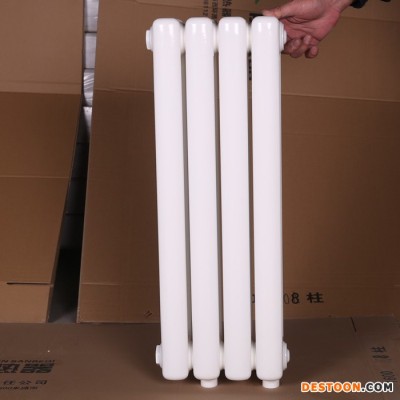 【美春】 專業生產  鋼二柱散熱器  鋼制柱型暖氣片  鋼制散熱器  家用鋼二柱暖氣片