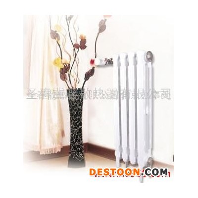 供應(yīng)圣春鑄鐵柱翼750/650/450暖氣片 北京柱翼噴塑散熱器 鑄鐵750散熱器