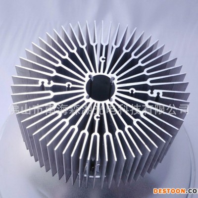 橢圓形 LED工礦燈散熱器 大功率散熱器型材 太陽花散熱器