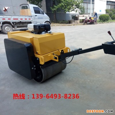 帶散熱器座駕式壓路機輪寬70公分駕駛式壓路機滾筒式雙鋼輪振動碾