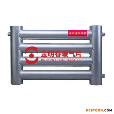 金明春D133-4-3 暖氣片生產廠家 河北冀州金明春暖氣片型號 工業光排管系列散熱器批發價格