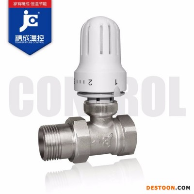 散熱器溫控閥 散熱器自動恒溫控制閥 溫包式溫控閥 銅溫控閥廠家