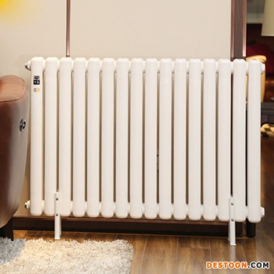 中春 鋼二柱暖氣片 鋼制散熱器 鋼柱暖氣片 鋼二柱散熱器