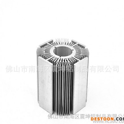佛山震坤工業(yè)鋁材散熱器，LED燈具散熱器小太陽花散熱器材料直銷