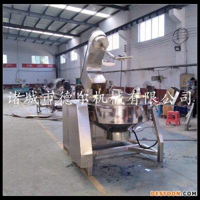 大型炒菜機廠家供應(yīng)不銹鋼全自動燃氣加熱商用行星攪拌炒菜機