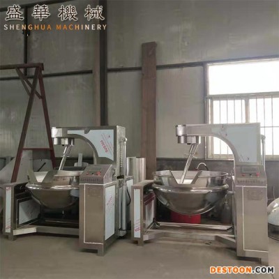 盛華100L 食堂自動(dòng)炒菜機(jī) 土豆絲炒菜鍋 全自動(dòng)燃?xì)庑行菙嚢璩村?型號(hào)齊全