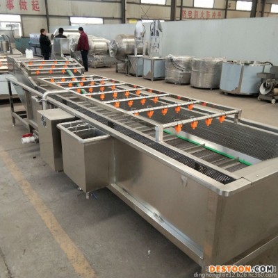 鼎鴻QX-3000型翻浪清洗機 鼓泡清洗機 超聲波清洗機 肉制品清洗流水線 雞翅清洗機報價 翅中清洗專用設備