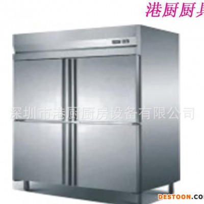 不銹鋼冷藏保鮮柜 立身冷凍冷藏四門冰柜 商用廚房冰箱
