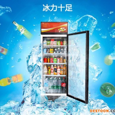 凱爾奇 飲料柜 冷藏展示柜 立式冷飲品保鮮柜 展示保鮮柜 單門飲料商用展示柜