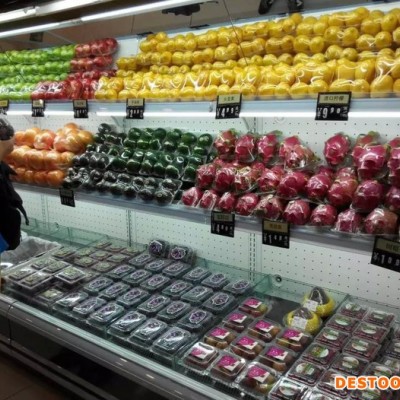 LFG風幕柜水果保鮮柜采用 材質(zhì)進口壓縮機高效節(jié)能 冷藏柜