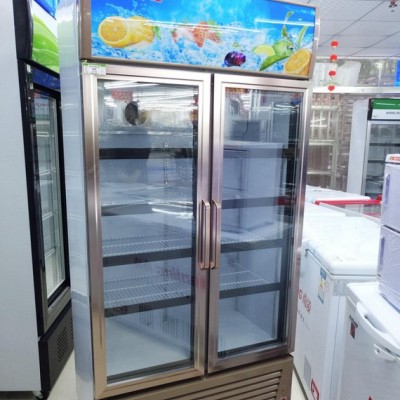萬凌立式雙門風(fēng)冷展示柜 便利店飲料展示柜 雙門門水果保鮮柜