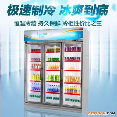 raxtard/瑞克斯達豪華飲料展示冷柜 飲料冷藏展示柜 保鮮柜 冰箱立式商用冰柜超市便利店冷飲柜風(fēng)冷