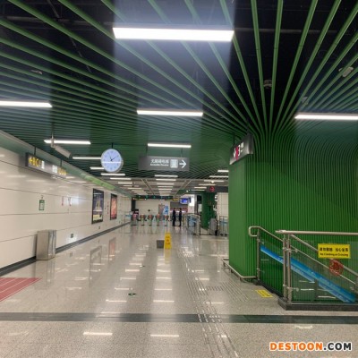 匯才 鋁方通吊頂 U型槽天花幕墻集成吊頂 方管隔斷鋁格柵吊頂