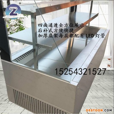 成都市定做火鍋店的蔬菜展示柜菜品保鮮柜 后補(bǔ)式川西壩子自選柜中意創(chuàng)展 火鍋店菜品自選柜