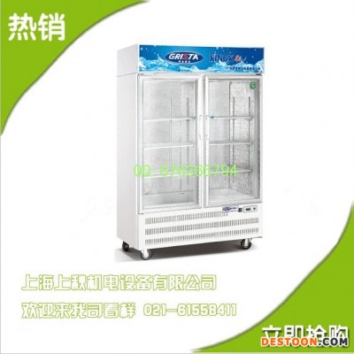 星星大二門立式玻璃門展示柜SG1.0E2-B冷藏冰箱飲料保鮮柜陳列柜