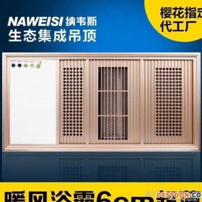 嘉興集成吊頂浴霸超導超薄風暖LED照明換氣多功能五合一