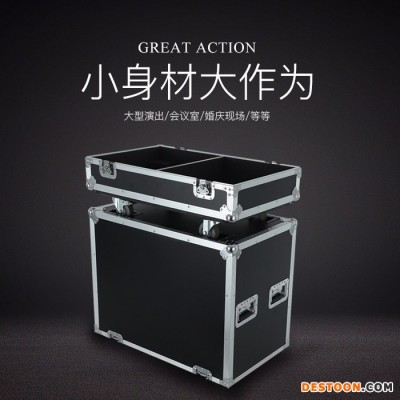 泓億2018Q7 **定做12寸 15寸雙裝音響航空箱舞臺燈光喇叭機箱定制鋁合金機柜